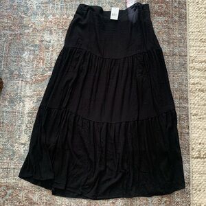 Gibson Look Black Maxi Skirt